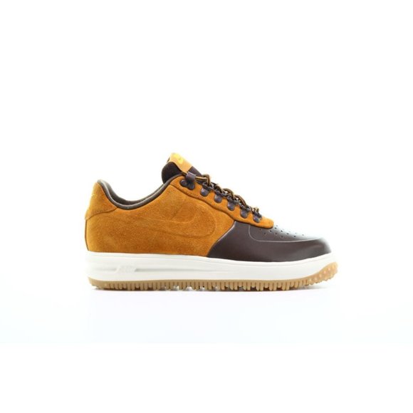 Nike Mens Lunar Force 1 Duckboot Low Sneakers Baroque Brown Desert Ochre Size 7